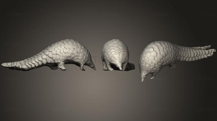 Статуэтки животных Сканирование Панголина